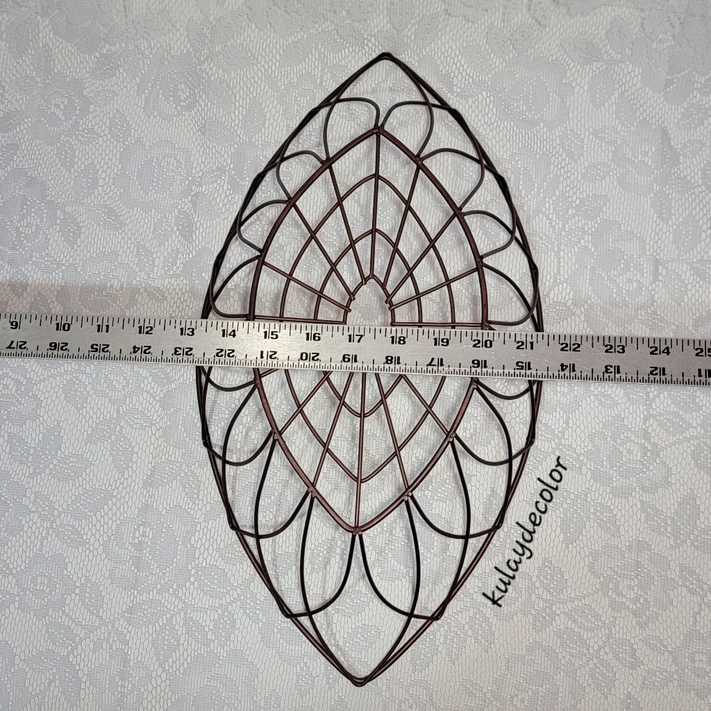 Vintage Large Metal Wire Fruit Basket 17.25